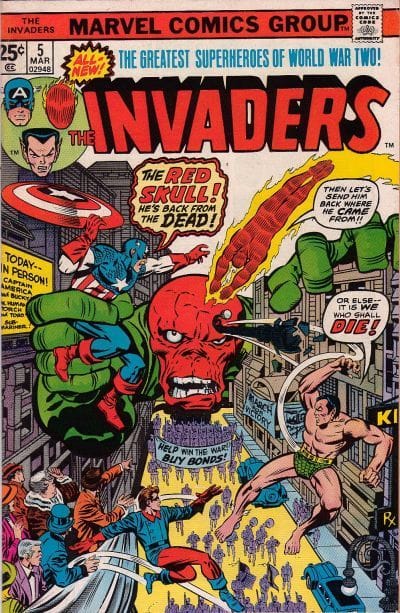 Marvel COMIC BOOK The Invaders #5 (VG)