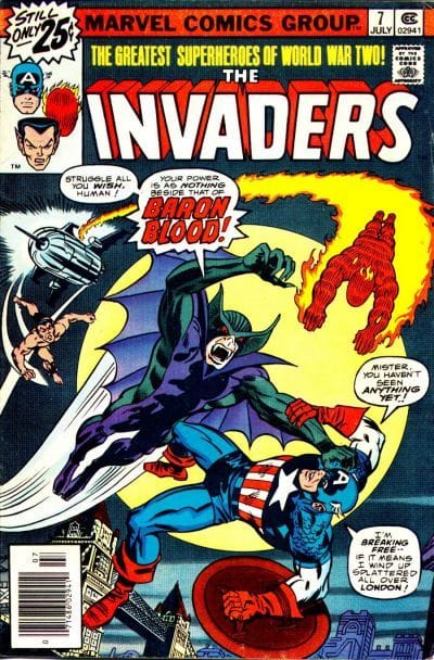 Marvel COMIC BOOK The Invaders #7 (VG)