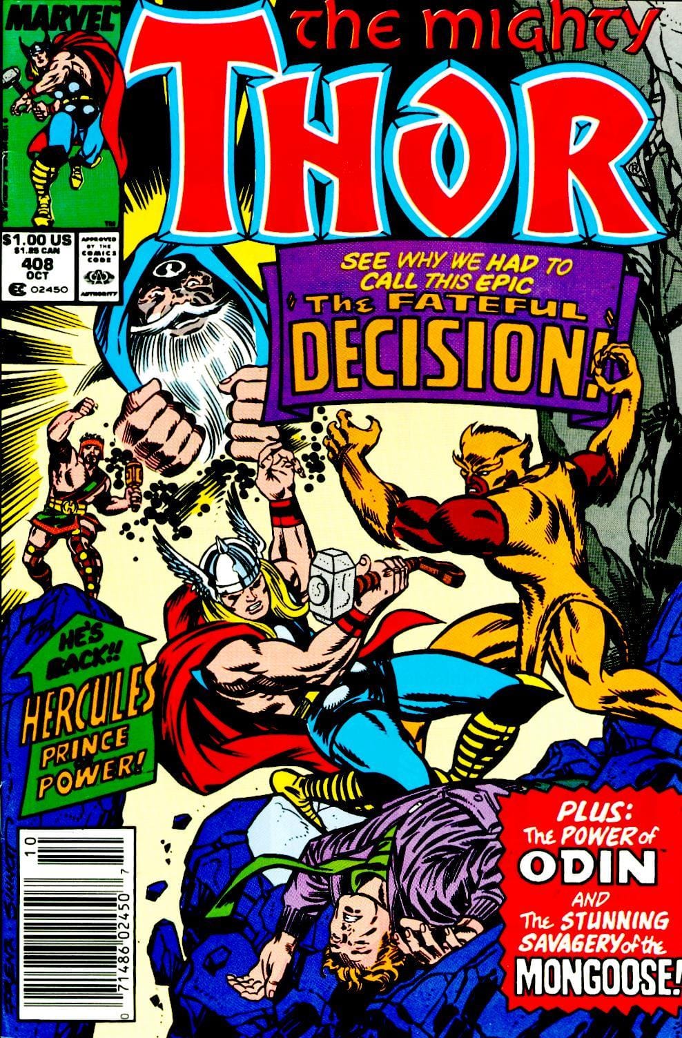 Marvel COMIC BOOK The Mighty Thor #408 - CVR A (VF)