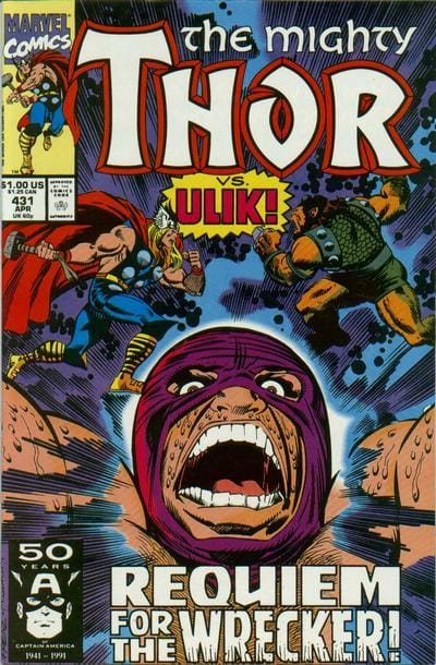 Marvel COMIC BOOK The Mighty Thor #431 - CVR A (VF)
