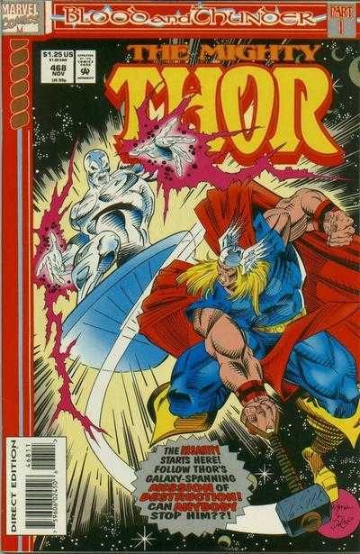 Marvel COMIC BOOK The Mighty Thor #468 (VF/NM)
