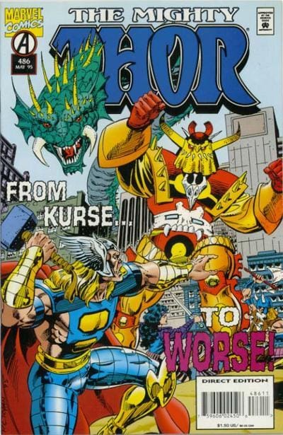 Marvel COMIC BOOK The Mighty Thor #486 - CVR A (VF)