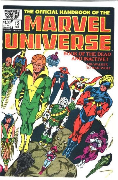 Marvel COMIC BOOK The Official Handbook of the Marvel Universe #13 - CVR A (VF)