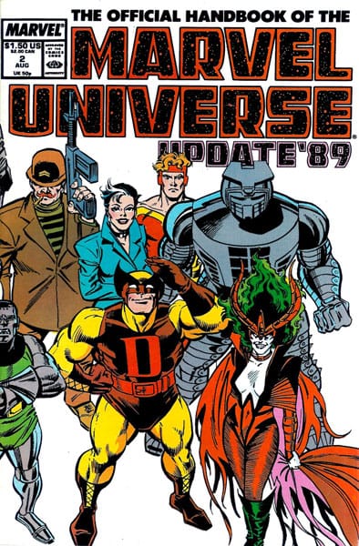 Marvel COMIC BOOK The Official Handbook of the Marvel Universe #2 - CVR A