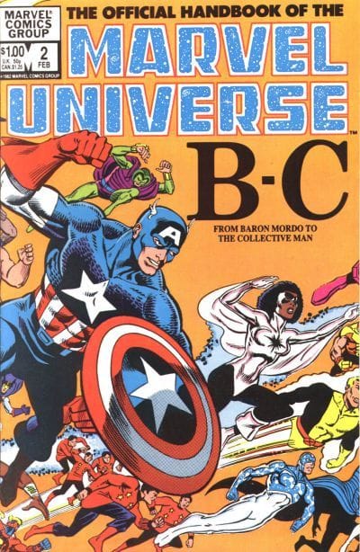 Marvel COMIC BOOK The Official Handbook of the Marvel Universe #2 - CVR A (VF)