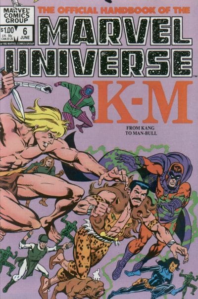 Marvel COMIC BOOK The Official Handbook of the Marvel Universe #6 - CVR A (VF)