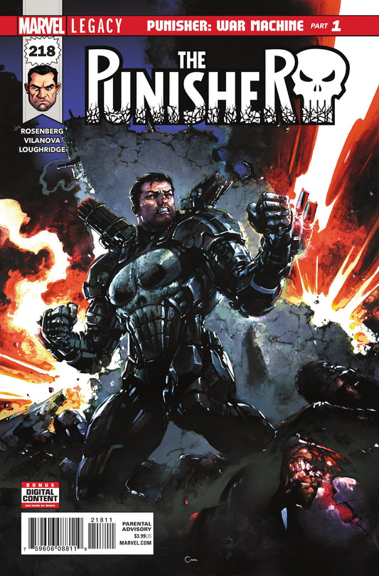 Marvel COMIC BOOK The Punisher #218 CVR A Marvel 2017 FN