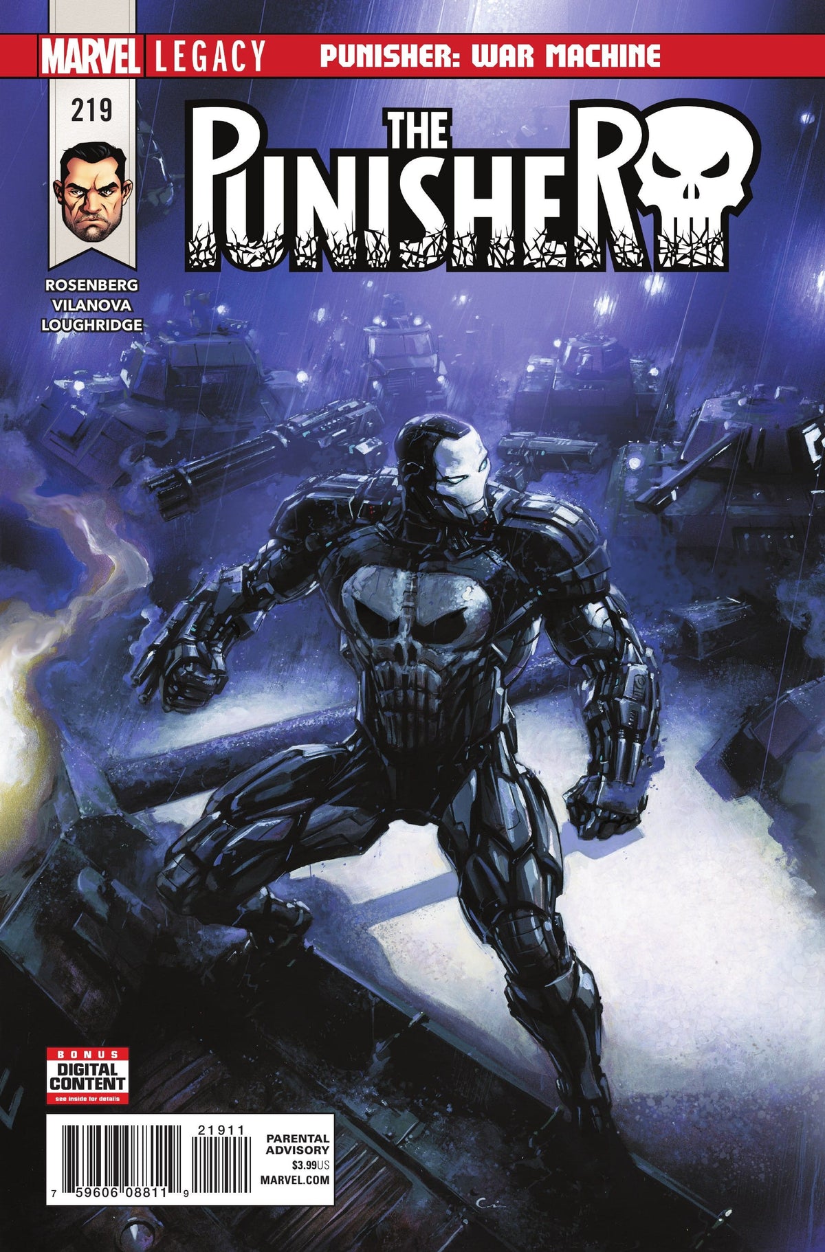 Marvel COMIC BOOK The Punisher #219 CVR A Marvel 2017 FN