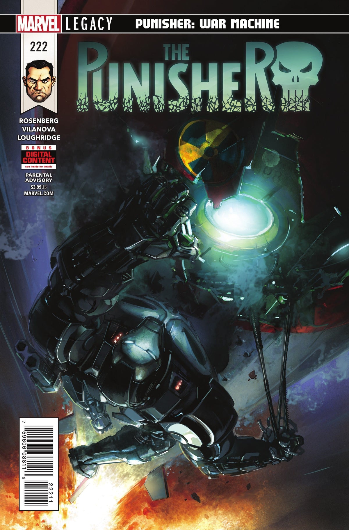 Marvel COMIC BOOK The Punisher #222 CVR A Marvel 2018 FN