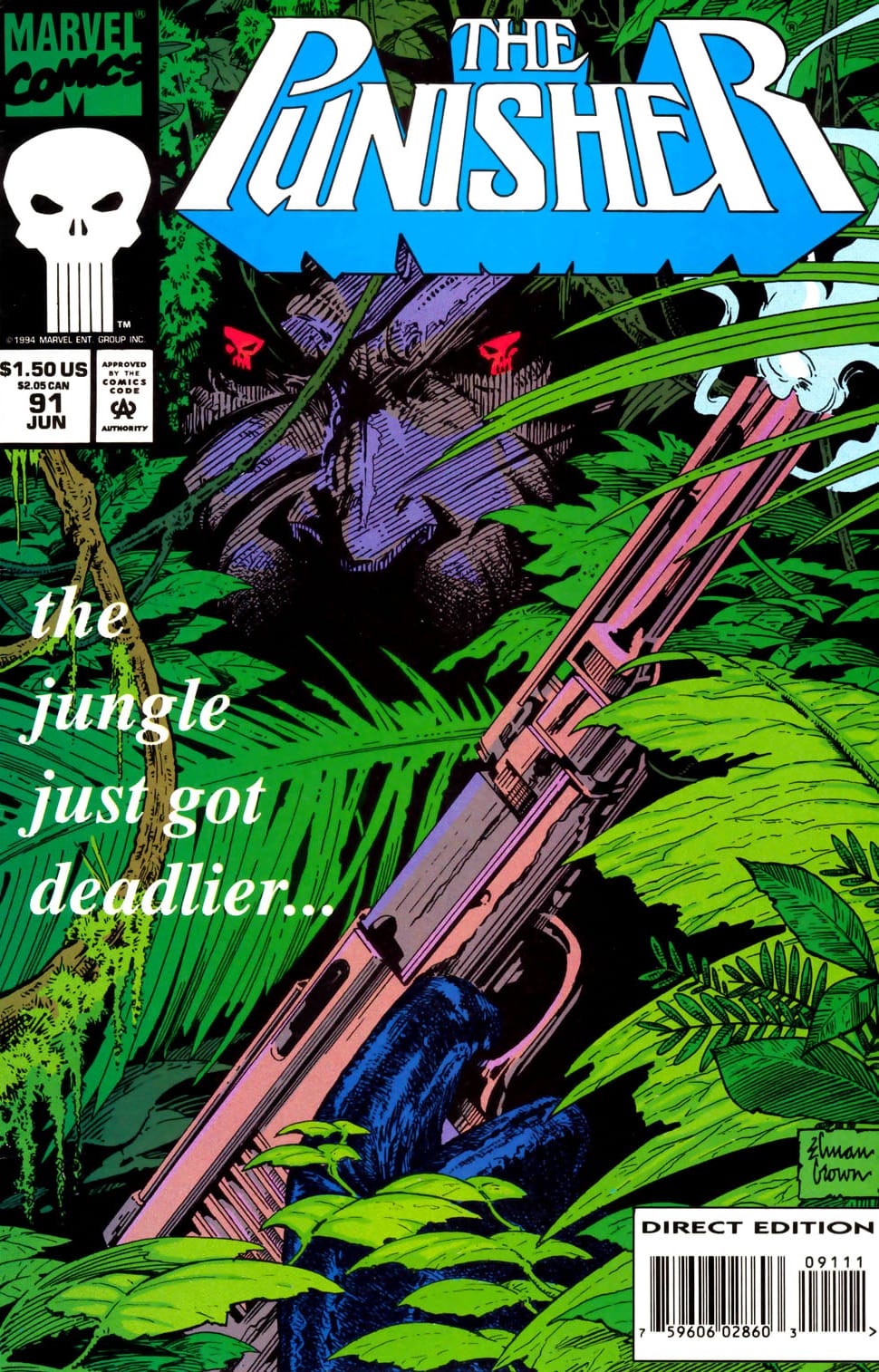 Marvel COMIC BOOK The Punisher #91 (VF)