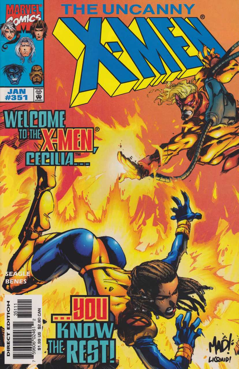 Marvel COMIC BOOK The Uncanny X-Men #351 (VF/NM)
