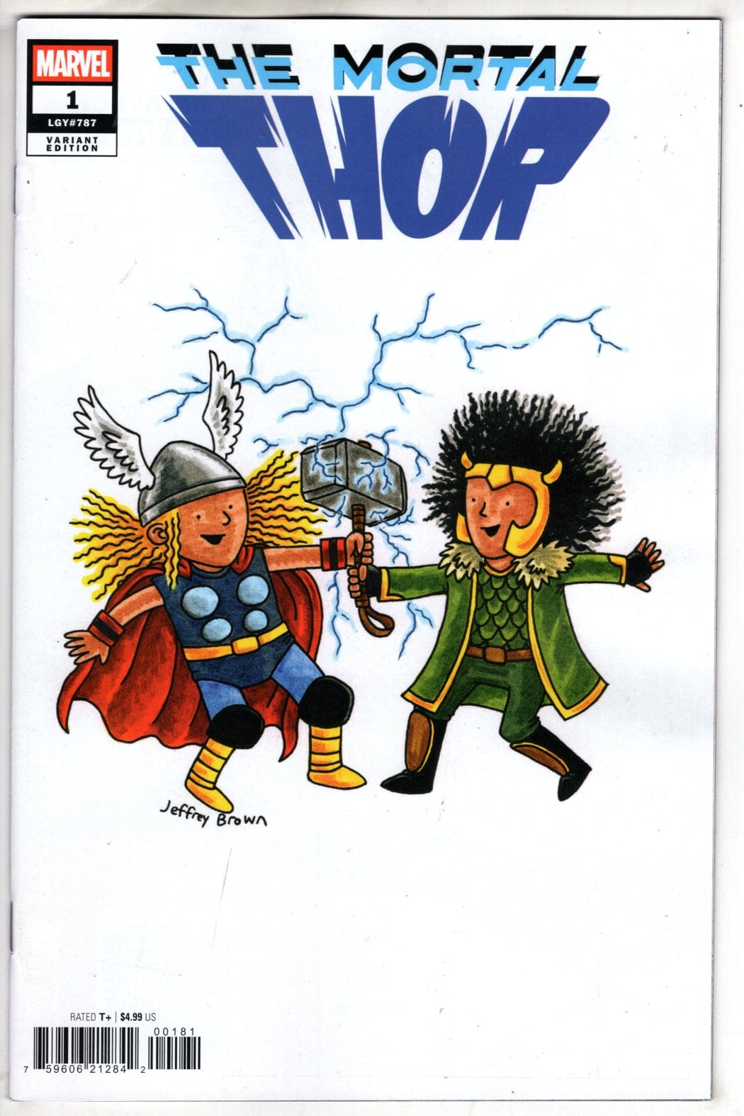 Marvel COMIC BOOK THOR #1 JEFFREY BROWN VARIANT