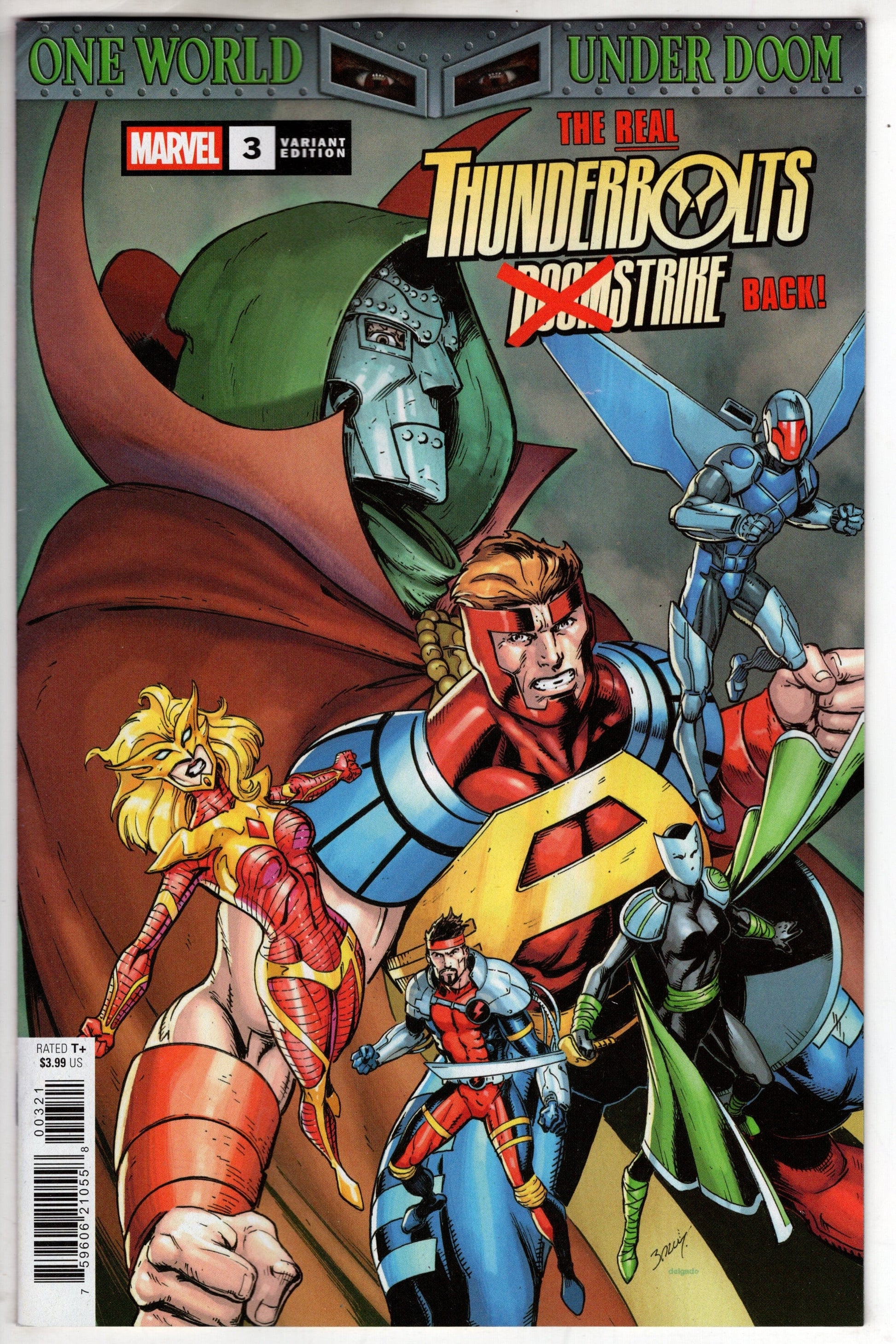 Marvel COMIC BOOK THUNDERBOLTS: DOOMSTRIKE #3 MARK BAGLEY VARIANT [DOOM]