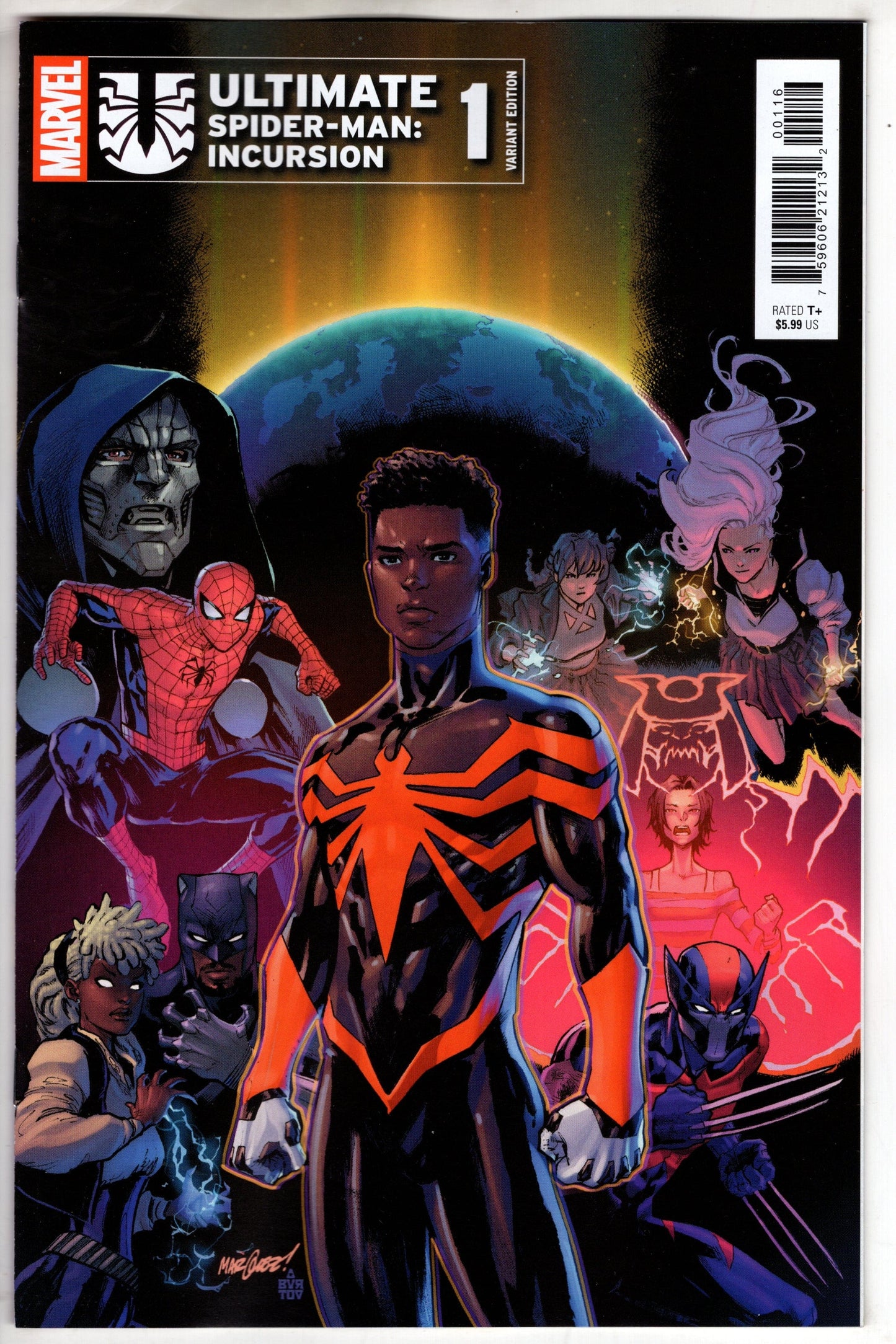 Marvel COMIC BOOK ULTIMATE SPIDER-MAN: INCURSION #1 DAVID MARQUEZ VARIANT