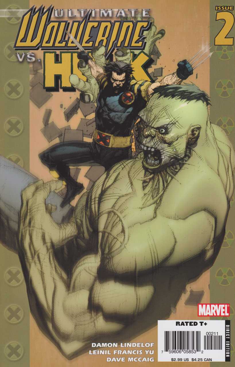 Marvel COMIC BOOK Ultimate Wolverine vs. Hulk #2 (VF/NM)