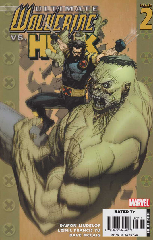 Marvel COMIC BOOK Ultimate Wolverine vs. Hulk #2 (VF/NM)