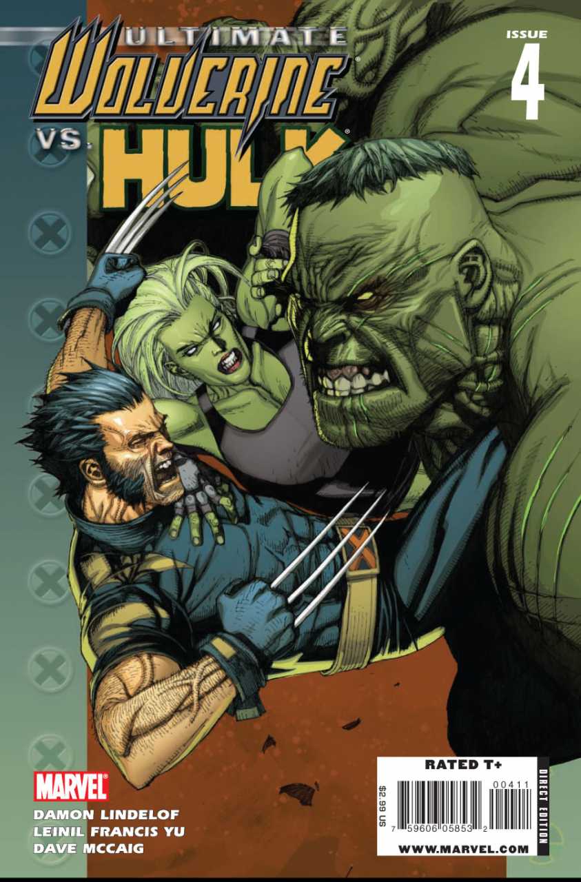 Marvel COMIC BOOK Ultimate Wolverine vs. Hulk #4 (VF/NM)