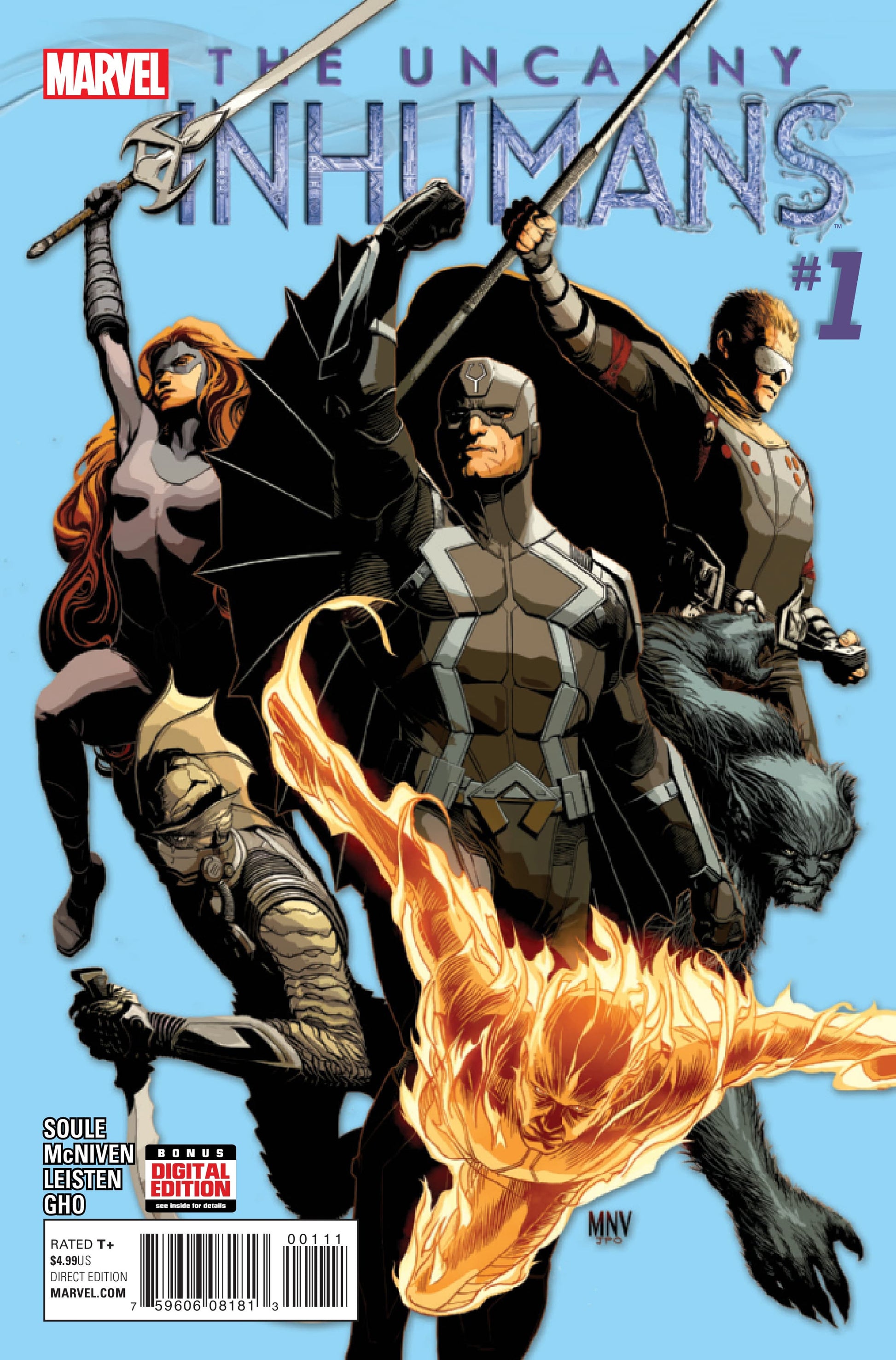 Marvel COMIC BOOK Uncanny Inhumans #1 (VF/NM)