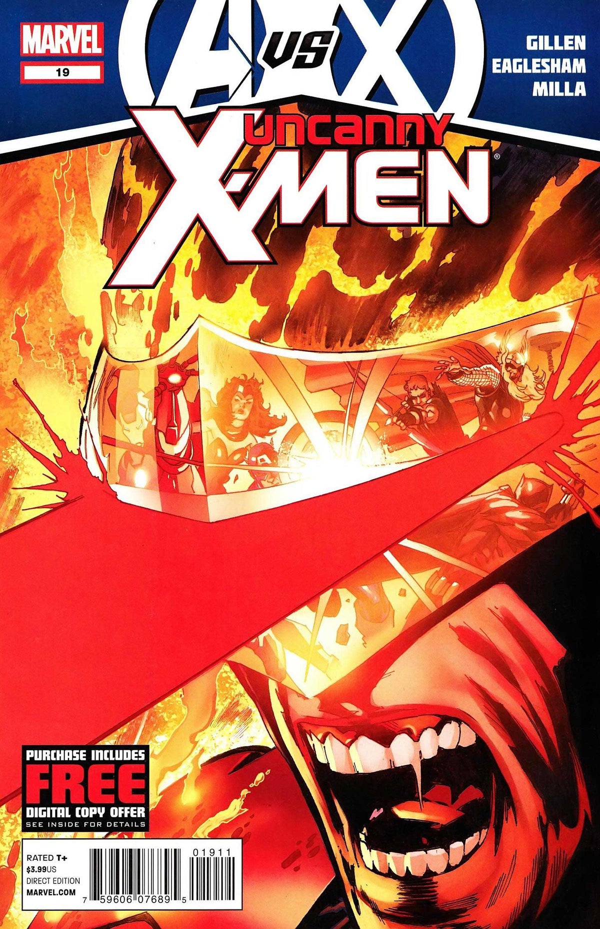 Marvel COMIC BOOK Uncanny X-Men #19 CVR A Marvel 2012 VF