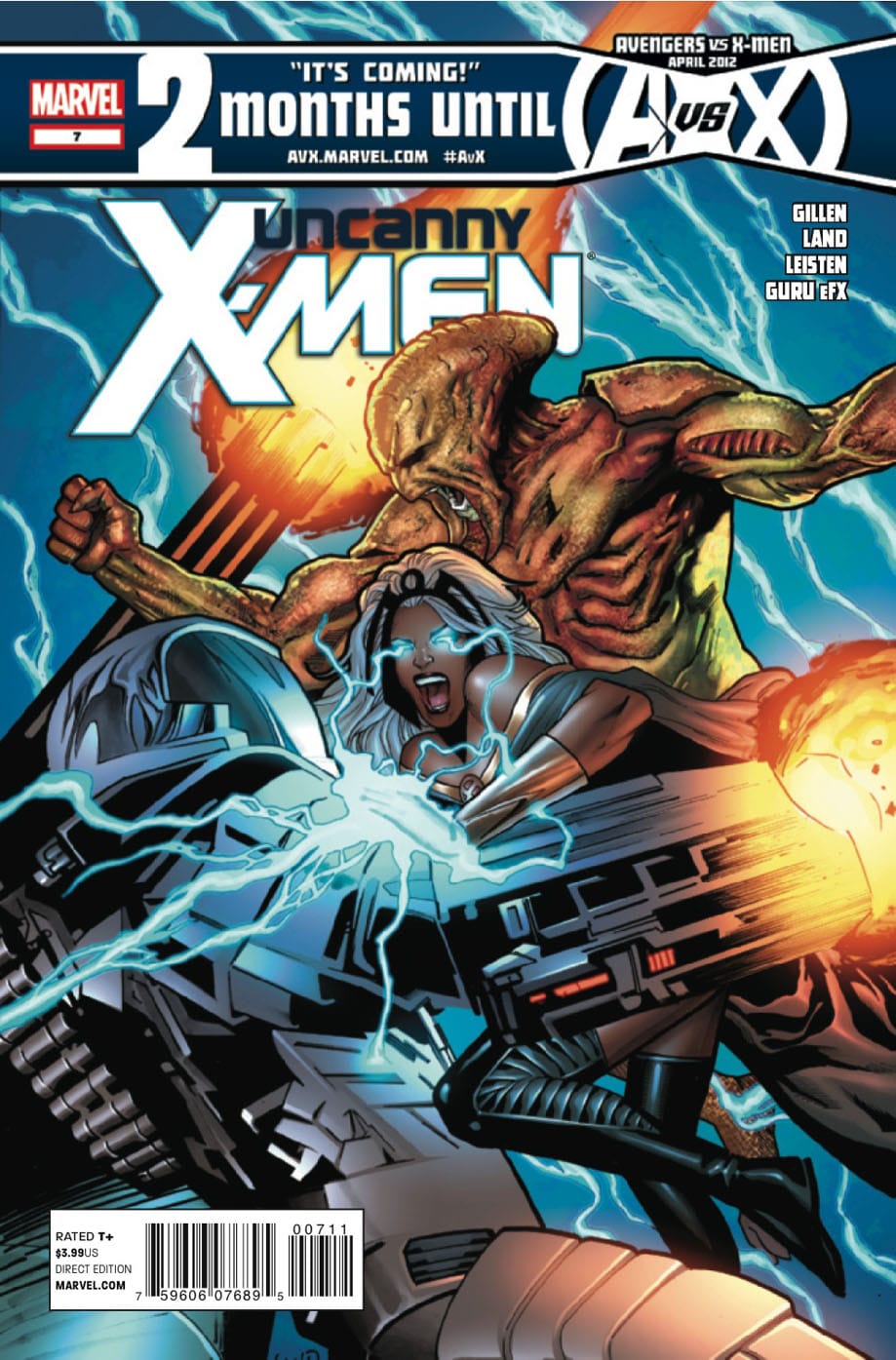 Marvel COMIC BOOK Uncanny X-Men #7 CVR A Marvel 2012 VF