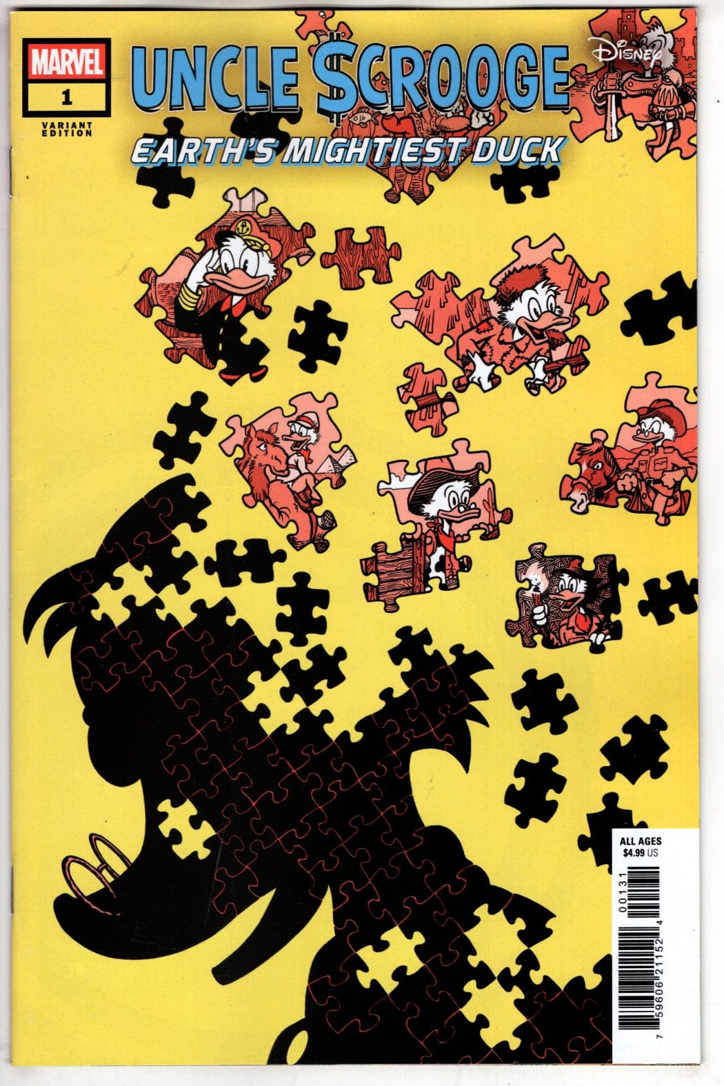 Marvel COMIC BOOK UNCLE SCROOGE: EARTH'S MIGHTIEST DUCK #1 J. GONZO VARIANT