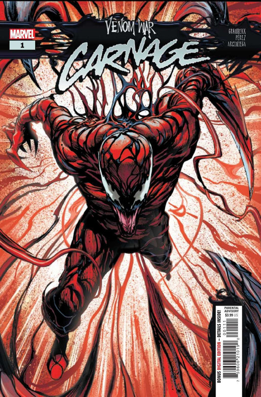 Marvel COMIC BOOK Venom War: Carnage #1 - CVR A (FN)