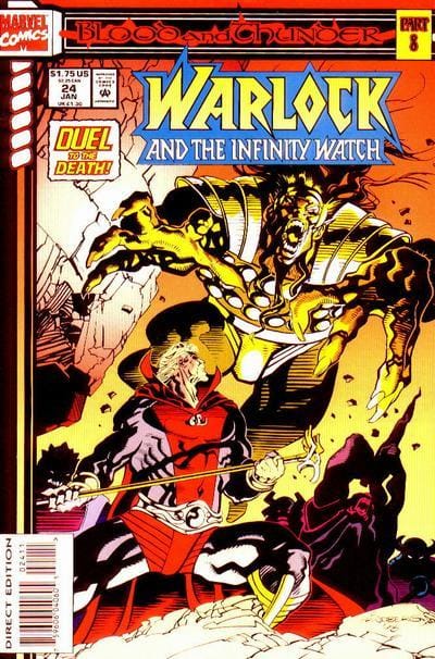 Marvel COMIC BOOK Warlock and the Infinity Watch #24 (VF/NM)