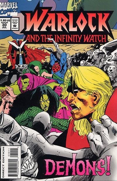 Marvel COMIC BOOK Warlock and the Infinity Watch #30 (VF/NM)
