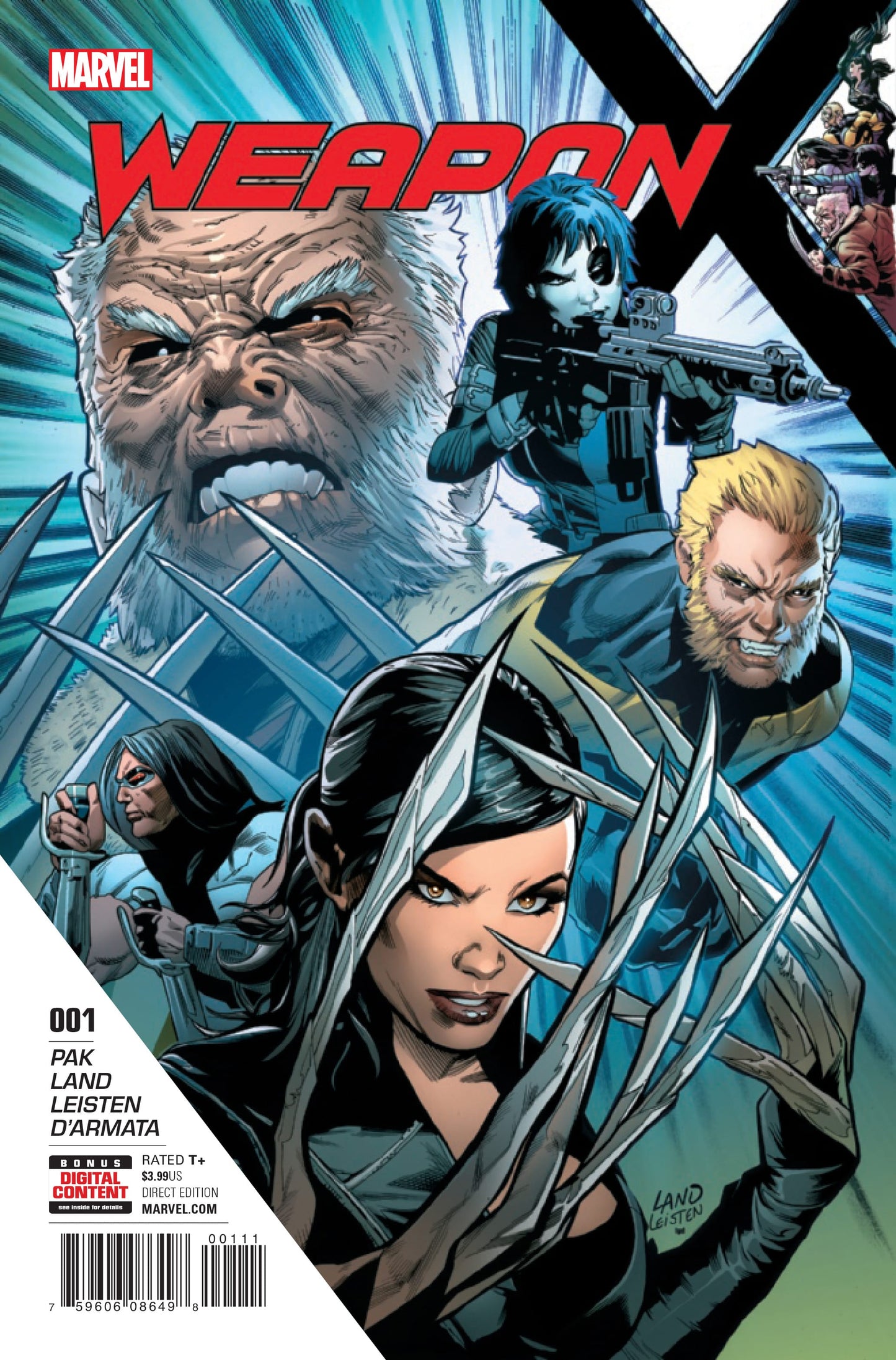 Marvel COMIC BOOK Weapon X #1 (VF/NM)