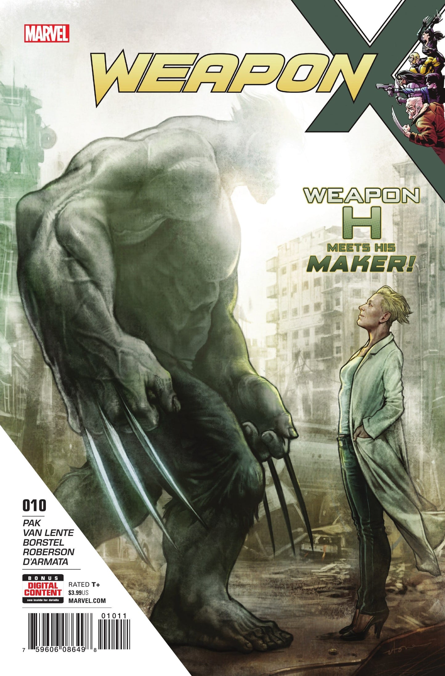 Marvel COMIC BOOK Weapon X #10 (VF/NM)