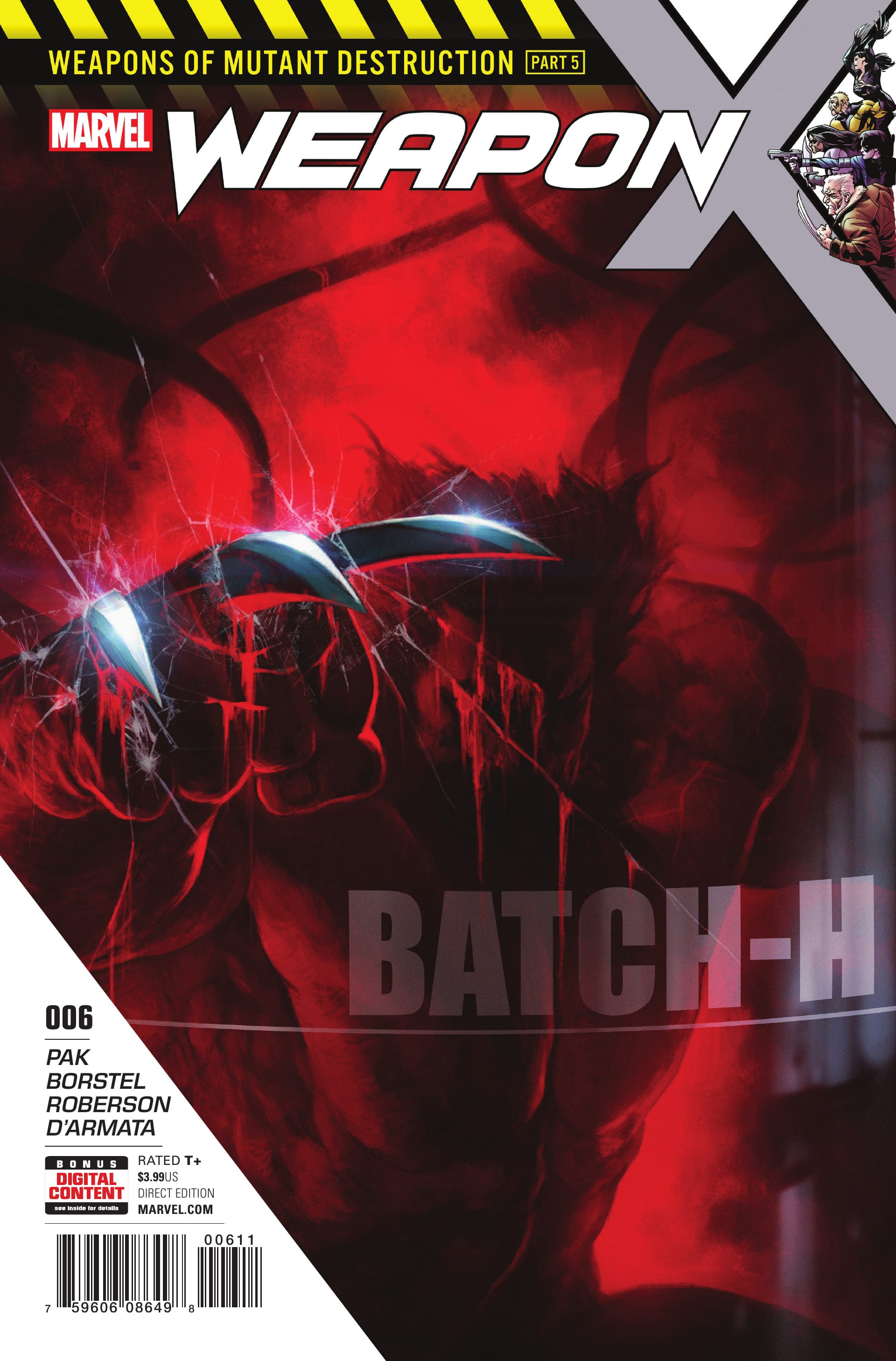 Marvel COMIC BOOK Weapon X #6 (VF/NM)