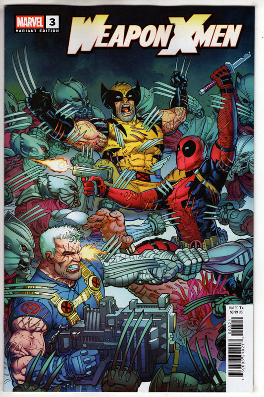 Marvel COMIC BOOK WEAPON X-MEN #3 STEVE SKROCE VARIANT