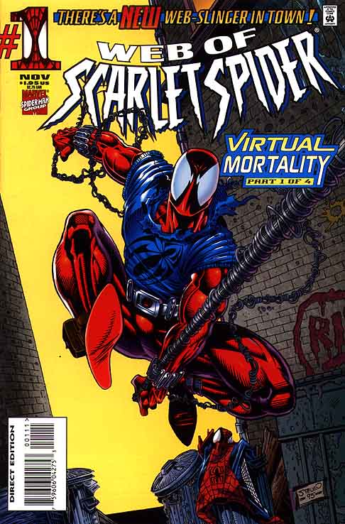 Marvel COMIC BOOK Web of Scarlet Spider #1 CVR A Marvel 1995 VF
