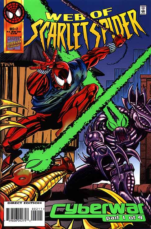 Marvel COMIC BOOK Web of Scarlet Spider #2 CVR A Marvel 1995 FN