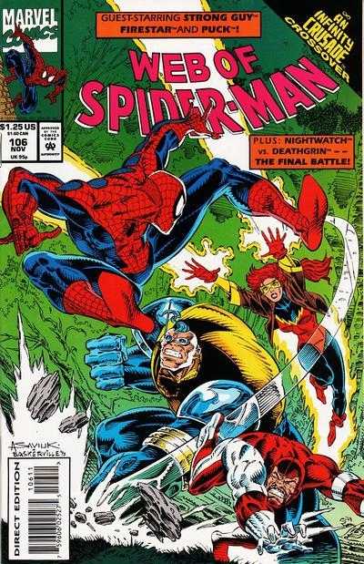 Marvel COMIC BOOK Web of Spider-Man #106 (VF/NM)