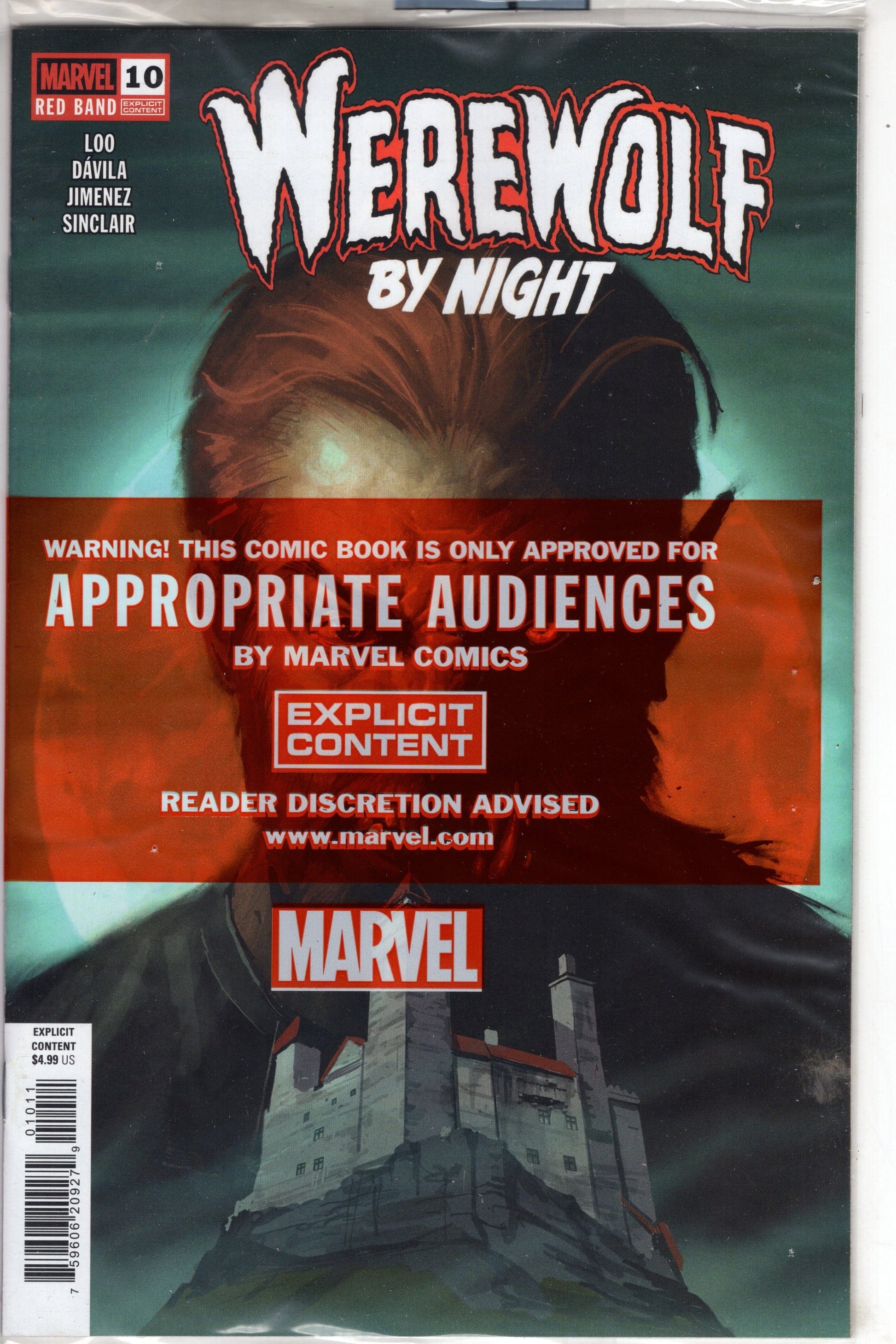 Marvel COMIC BOOK WEREWOLF BY NIGHT: RED BAND #10 [POLYBAGGED]