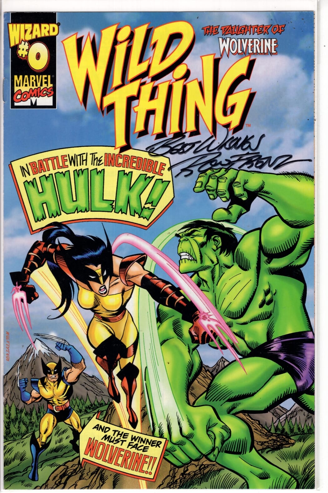 Marvel COMIC BOOK Wild Thing #0 - Signed