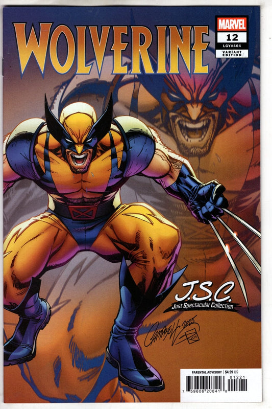 Marvel COMIC BOOK WOLVERINE #12 J. SCOTT CAMPBELL VARIANT