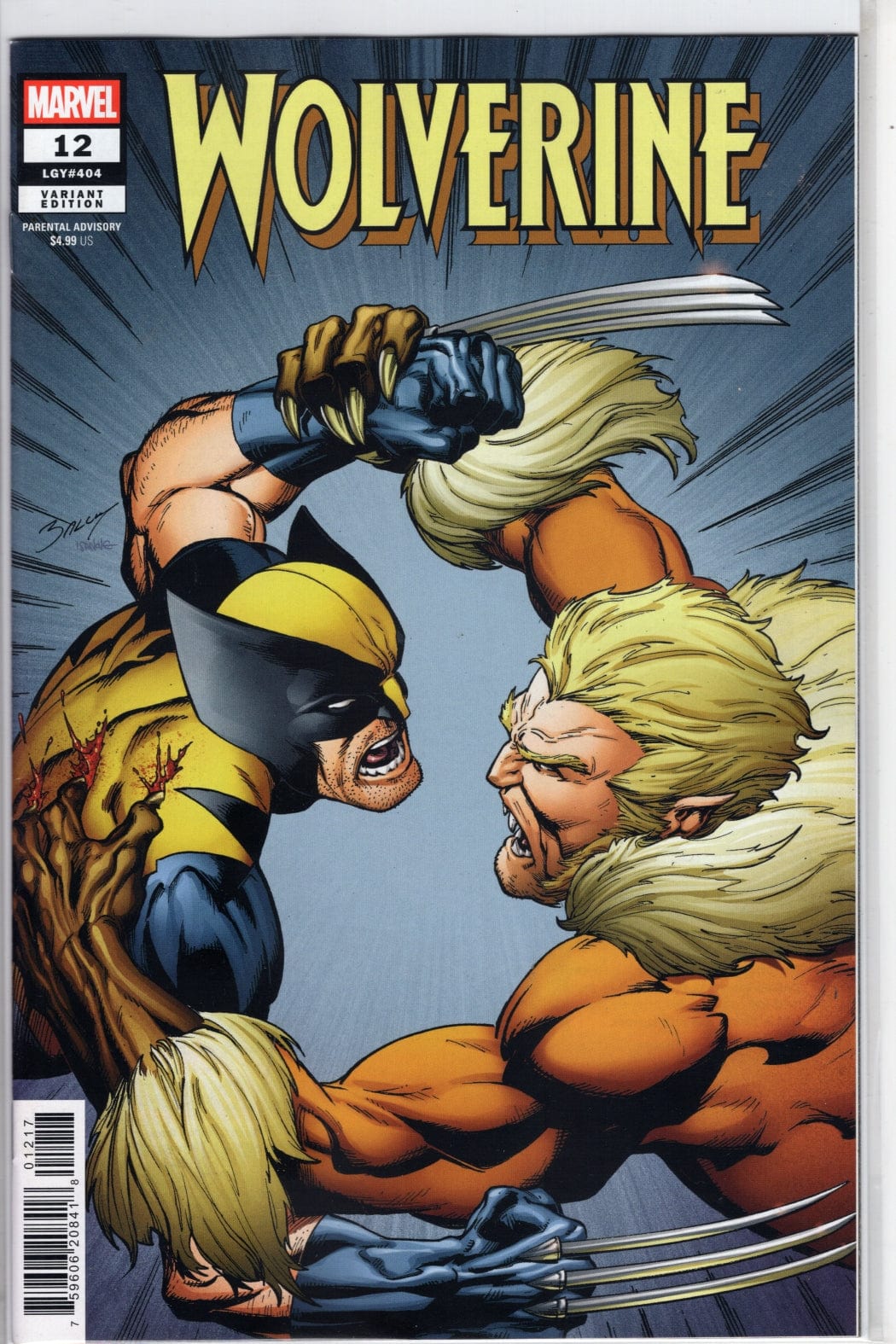 Marvel COMIC BOOK WOLVERINE #12 MARK BAGLEY VARIANT