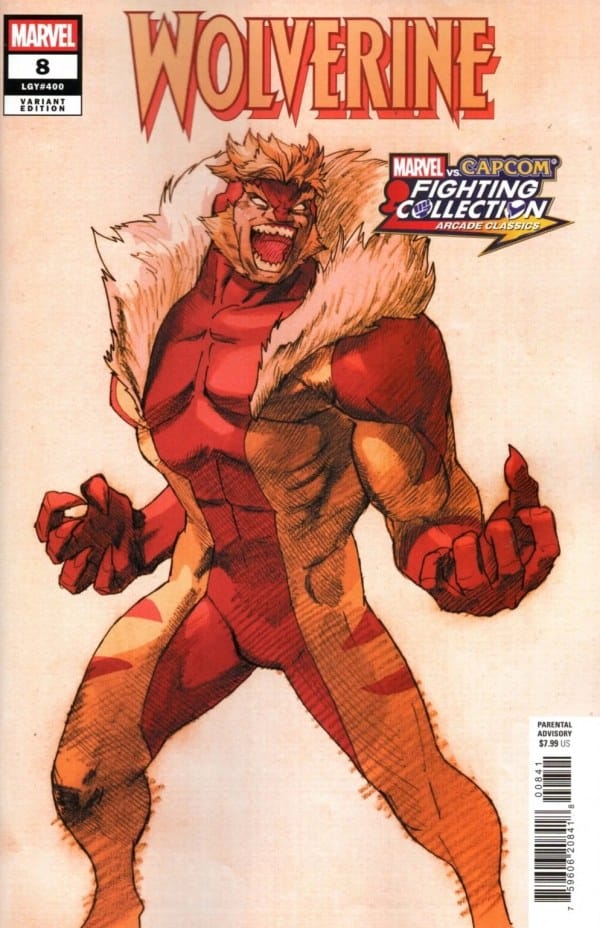 Marvel COMIC BOOK Wolverine #8 Bengus Marvel vs. Capcom Variant [VF]