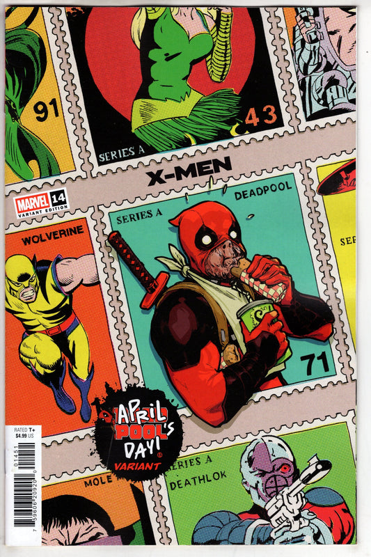 Marvel COMIC BOOK X-MEN #14 DAVID LOPEZ APRIL POOL'S DAY VARIANT