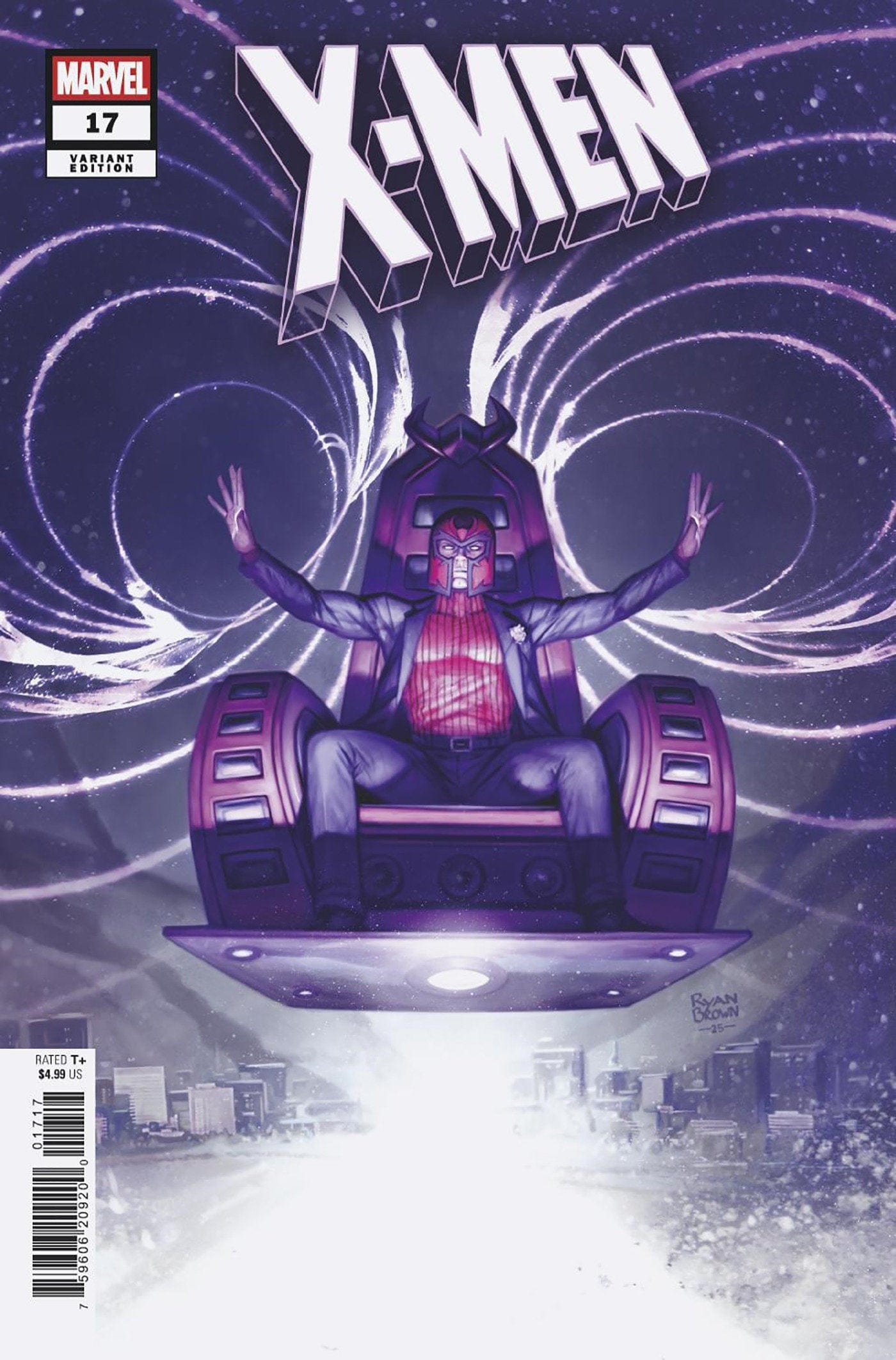Marvel COMIC BOOK X-MEN #17 RYAN BROWN VARIANT
