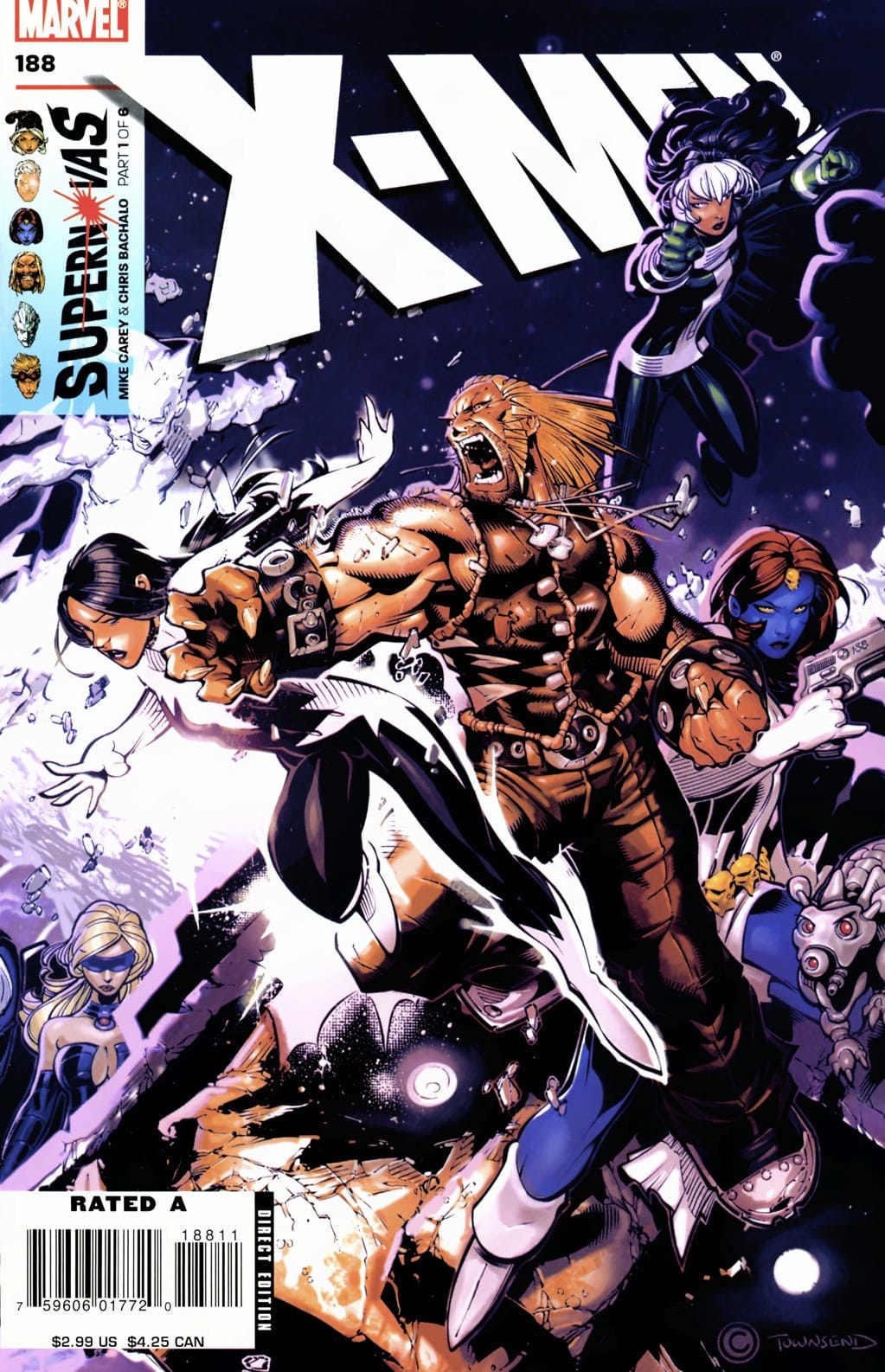 Marvel COMIC BOOK X-Men #188 (VF/NM)