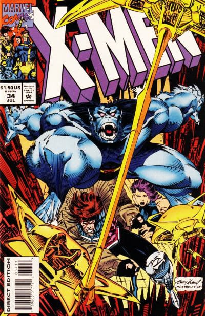 Marvel COMIC BOOK X-Men #34 (VF/NM)