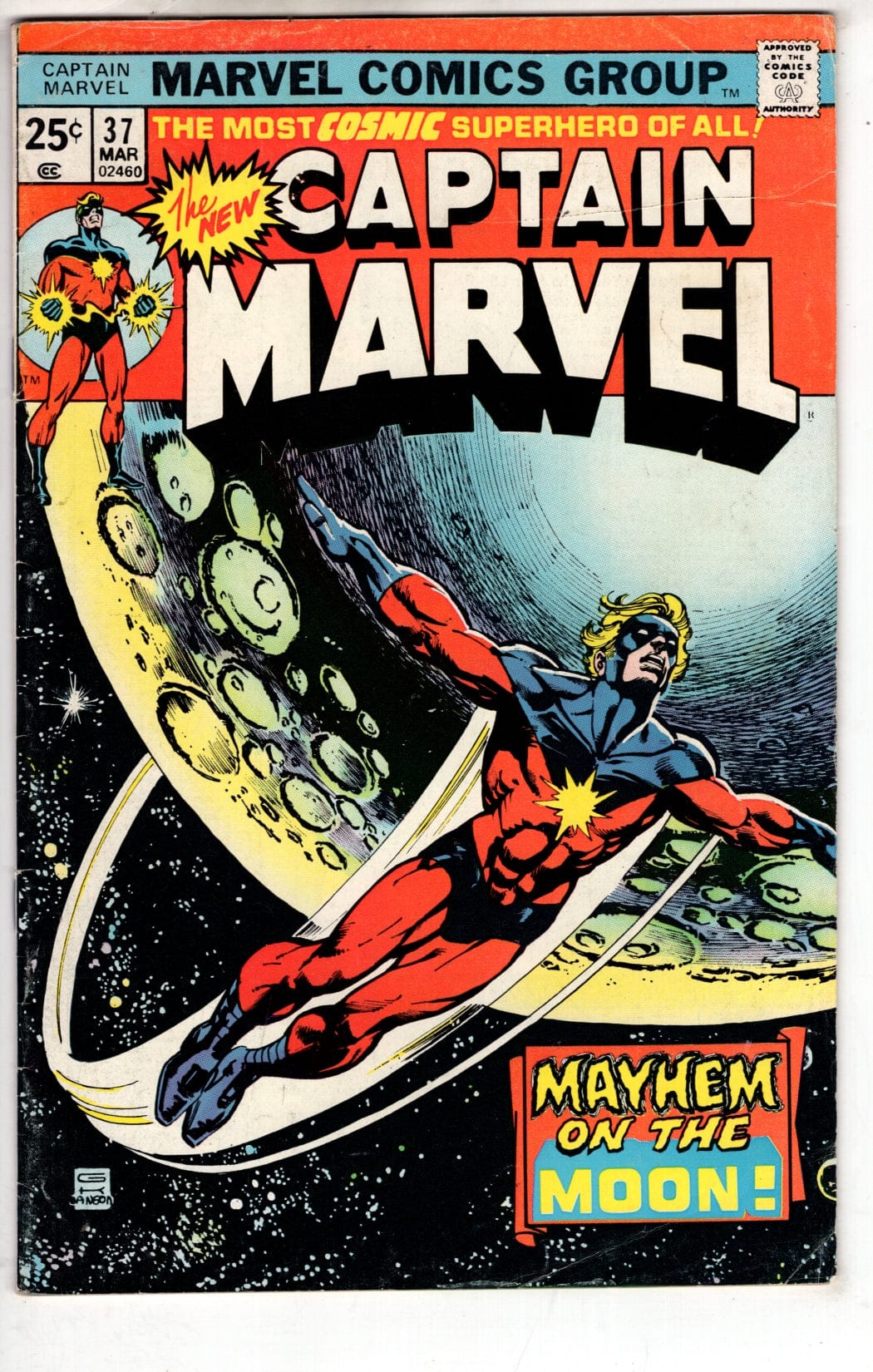 Marvel Comics Captain Marvel #37 [VG]