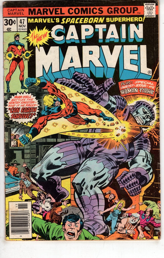 Marvel Comics Captain Marvel #47 [VG]