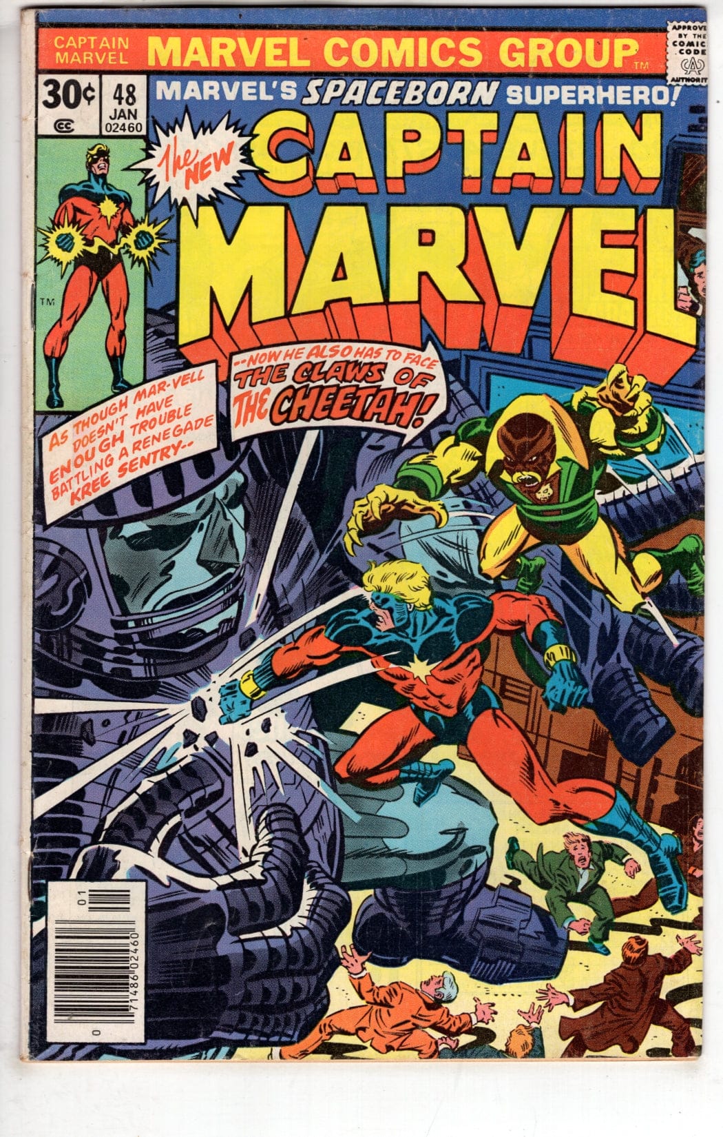 Marvel Comics Captain Marvel #48 [VG]