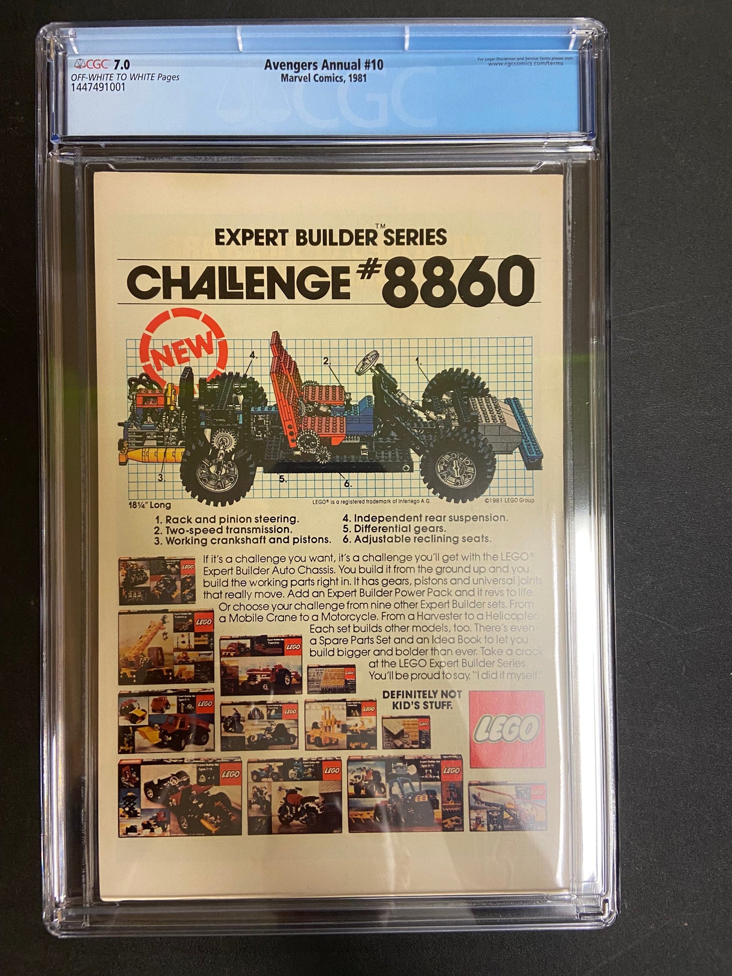 MARVEL COMICS CGC Avengers Annual #10 CGC 7.0