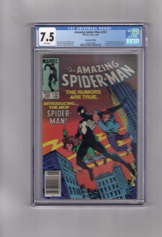Marvel Comics CGC Comic AMAZING SPIDER-MAN #252 CGC 7.5