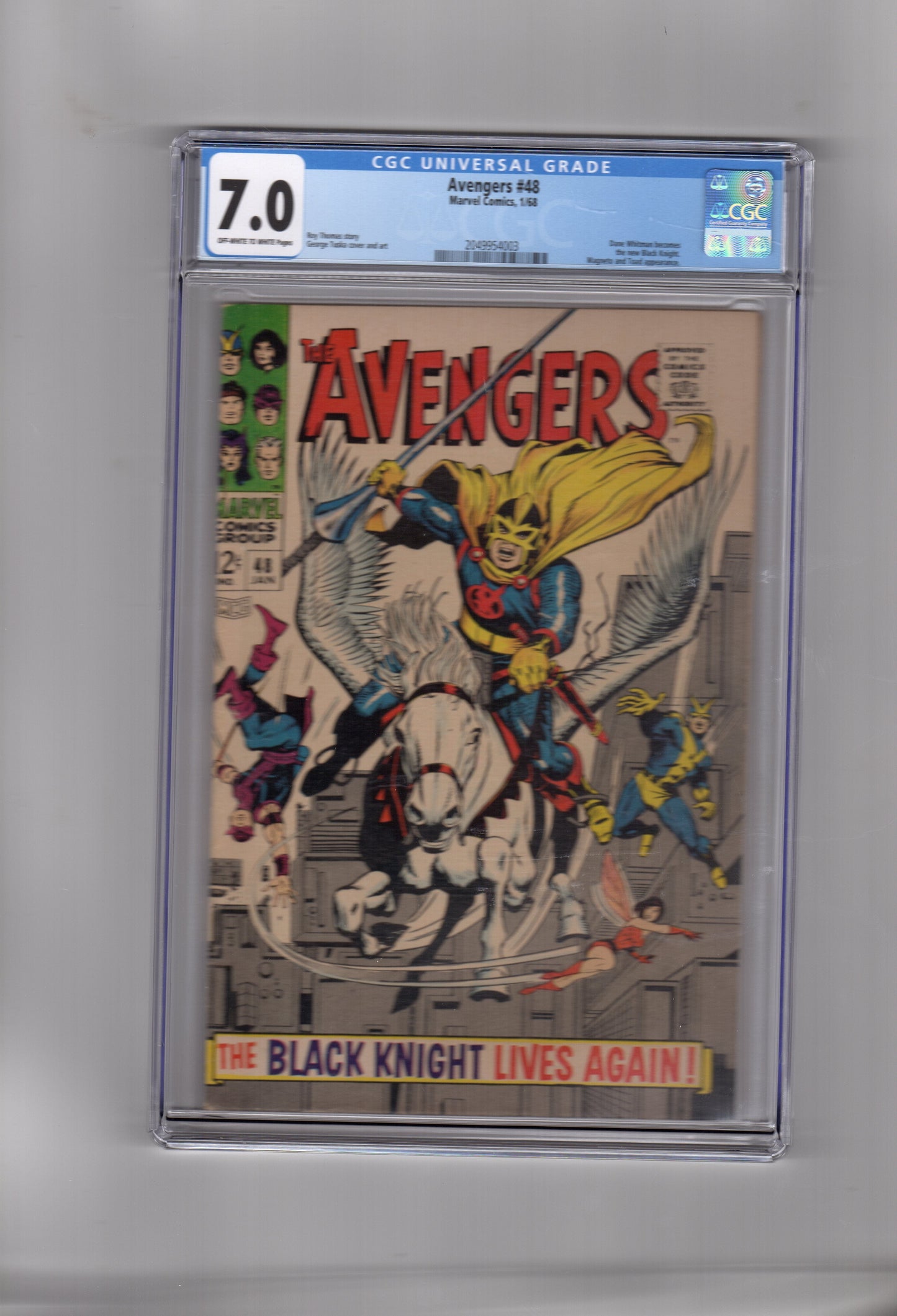 Marvel Comics CGC Comic AVENGERS #48 CGC 7.0